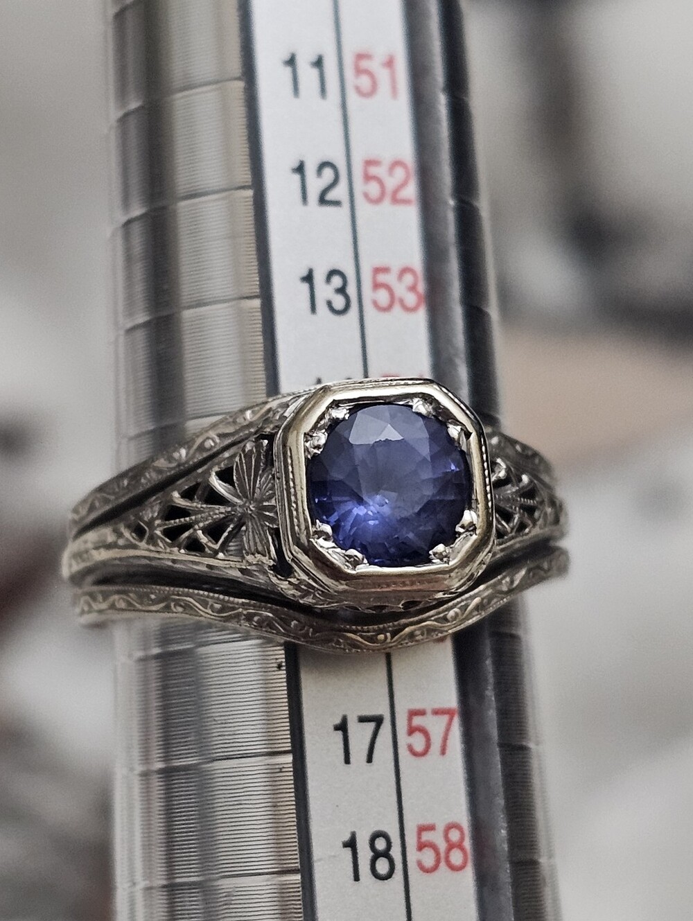 Sapphire Wedding Set - Picture 1 of 9